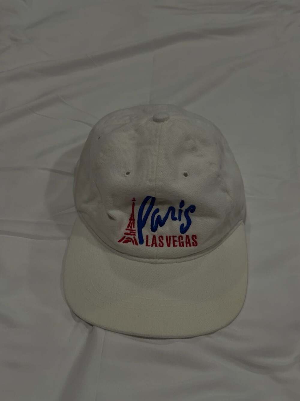 Vintage 90’s Headmaster Inc Paris Las Vegas Snapback Hat White